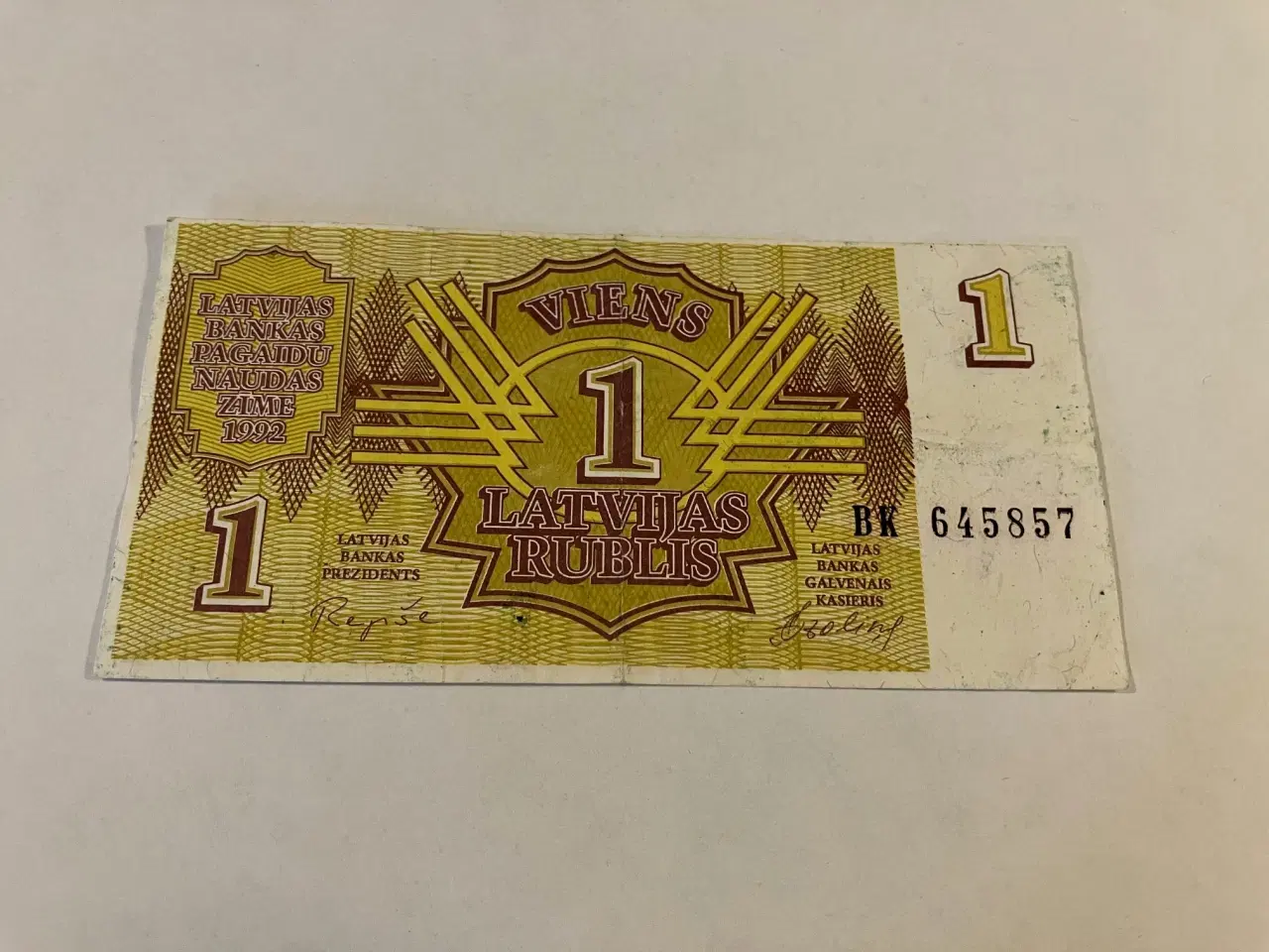 Billede 2 - 1 Rubli Latvia 1992