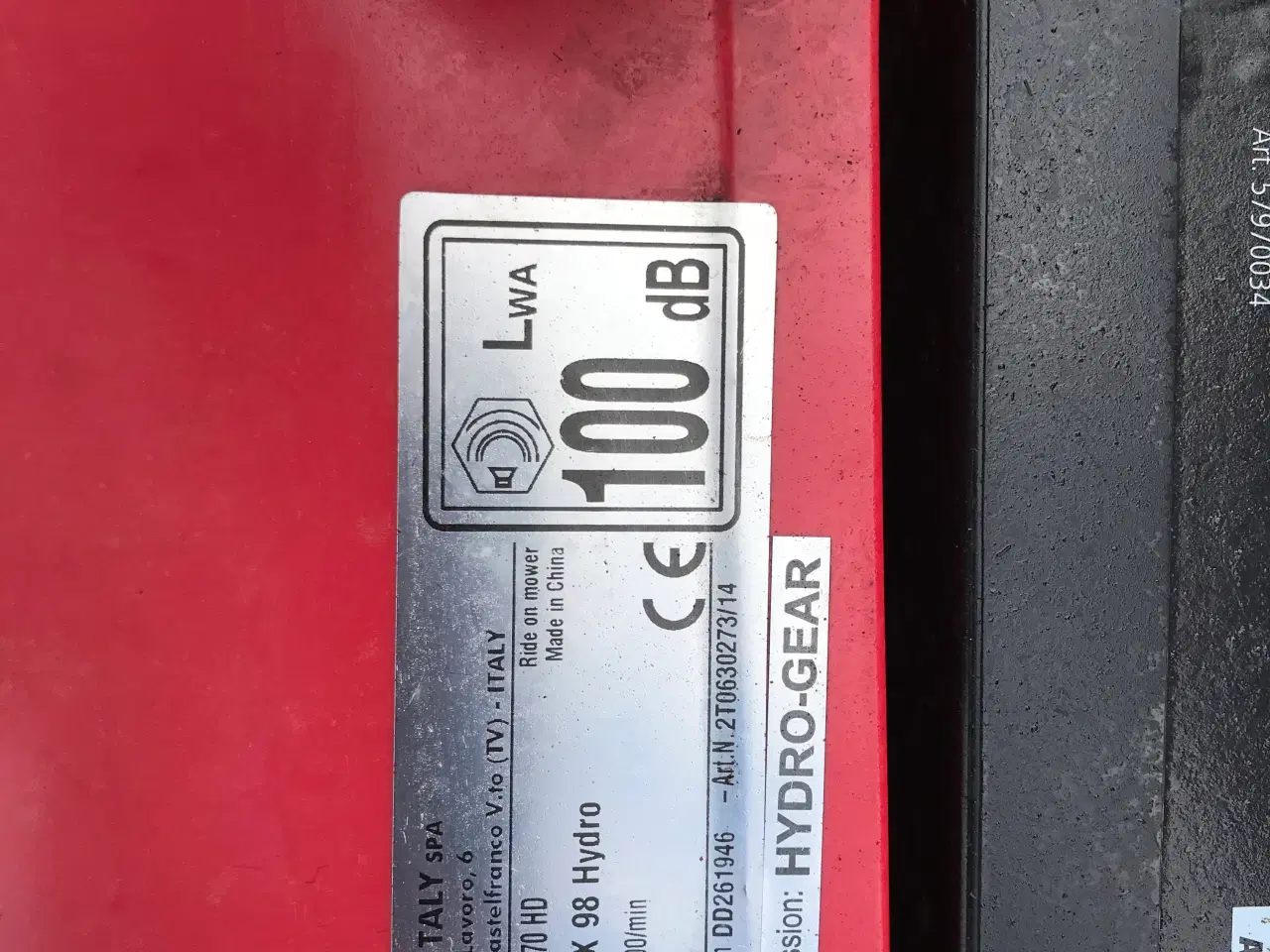 Billede 3 - 2016 år CastelGarden 16,5 hk traktor