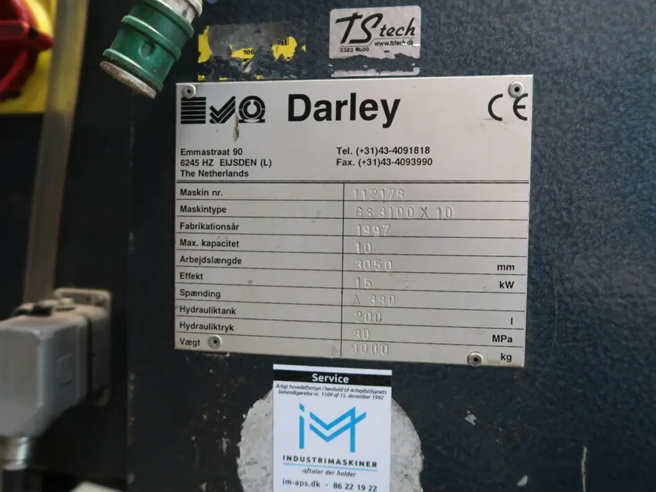 Billede 10 - Hydraulisk maskinsaks DARLEY GS 3100 X 10