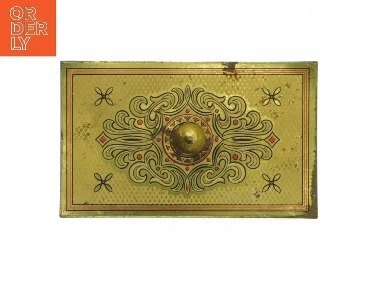 Billede 8 - Vintage smykkeskrin i metal (str. 12x7x6 cm)