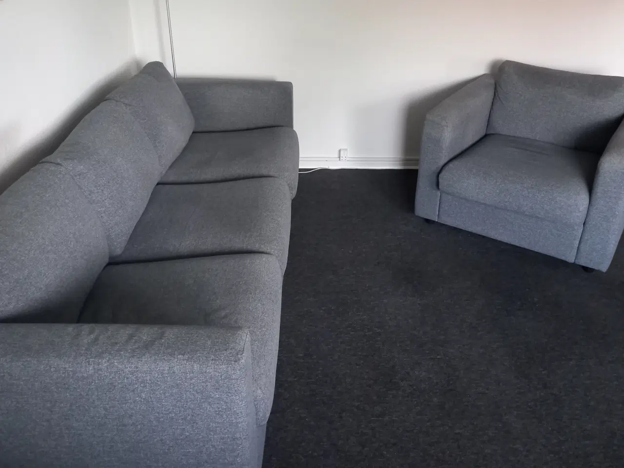 Billede 1 - Sofa og stol - Vimle