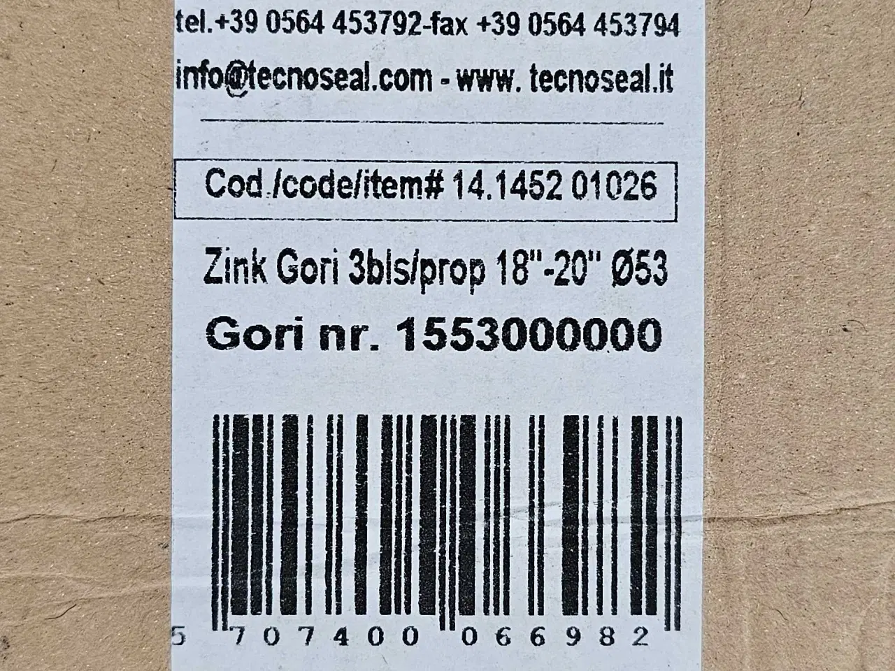 Billede 2 - Gori propel 18-20" ø53 anode