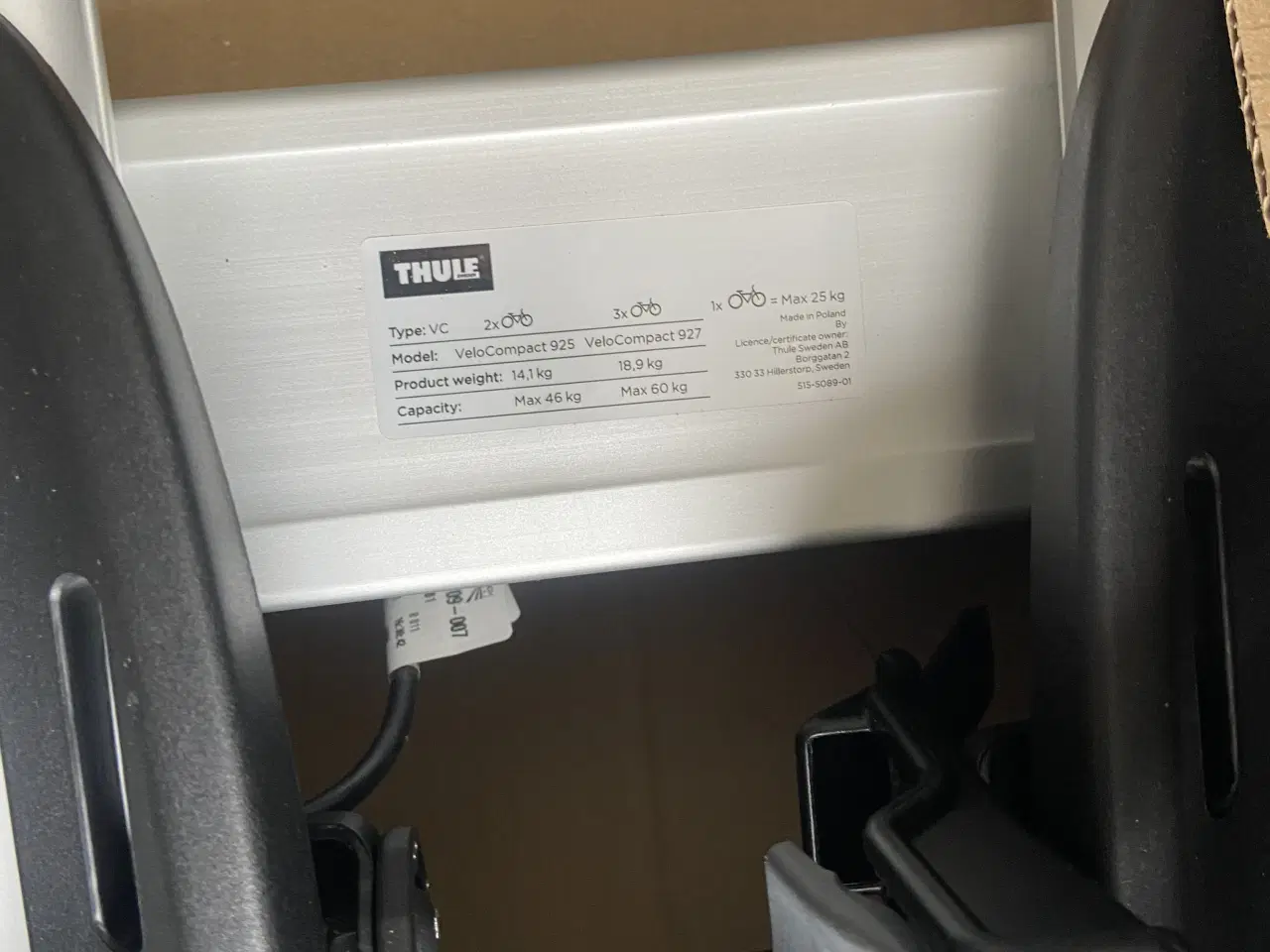 Billede 4 - Thule Velocompact - Cykelholder til 2 cykler 