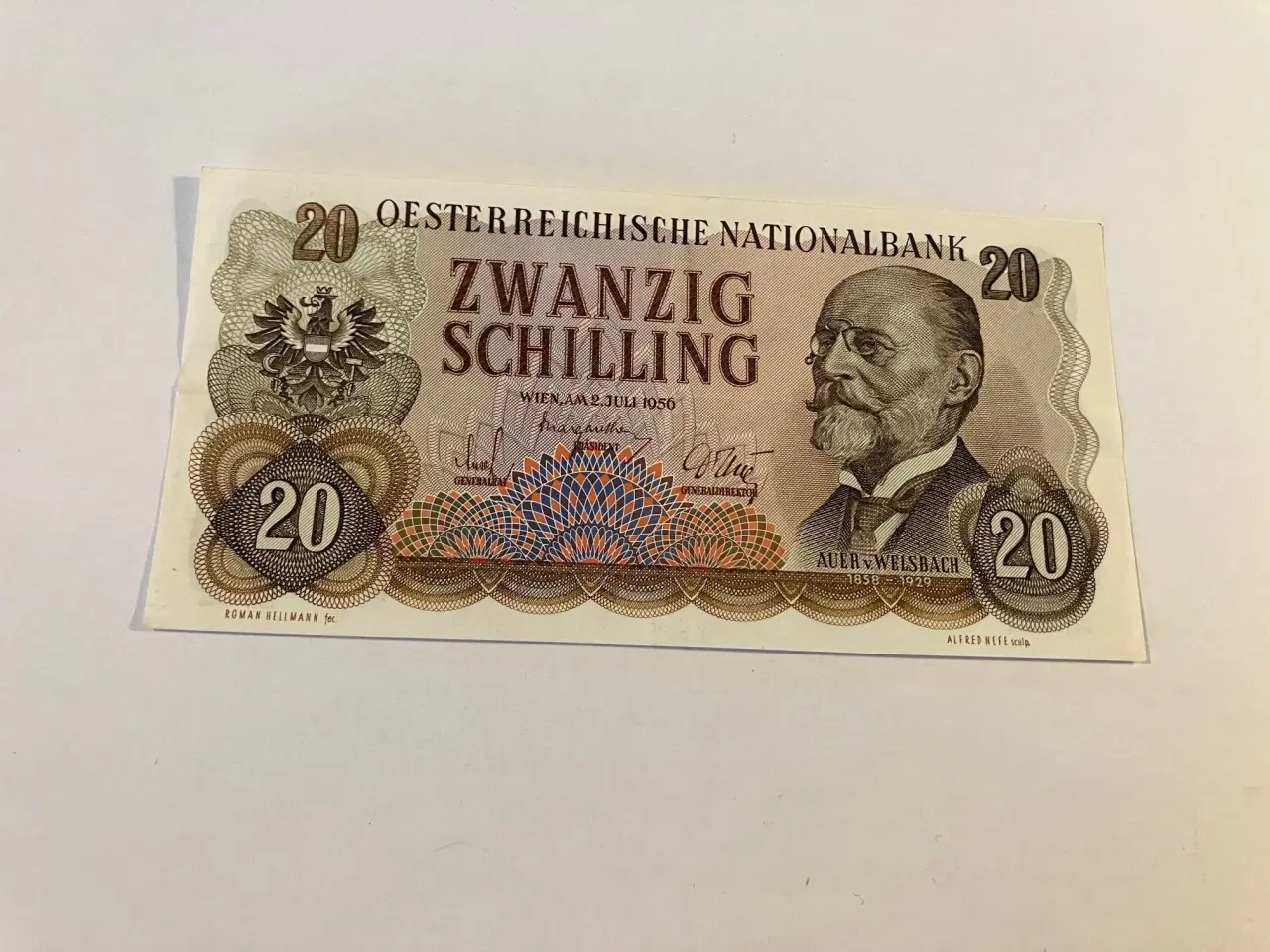 Billede 1 - 20 Schilling 1956 Austria