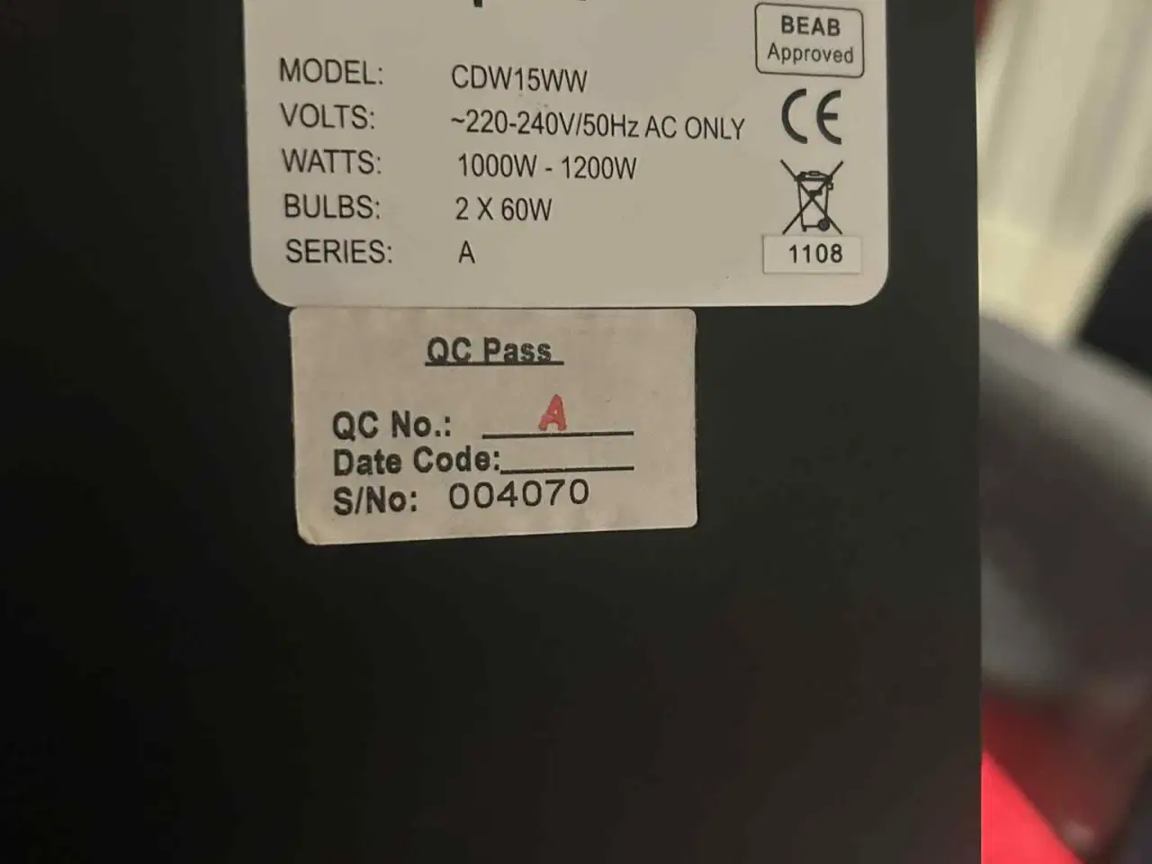 Billede 2 - Dimplex El Indbygnings Pejs