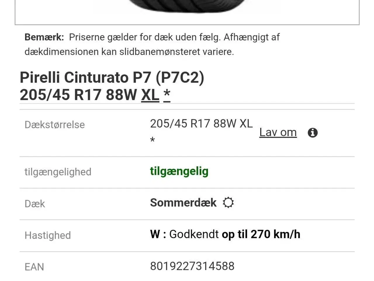 Billede 5 - ​🚀 Pirelli Sommerdæk205/45\ R17. r 