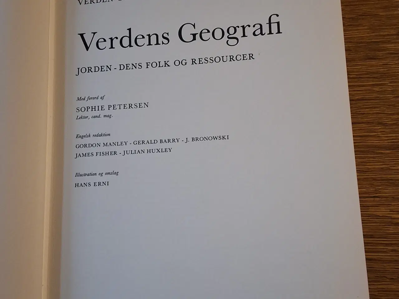 Billede 2 - VERDENS GEOGRAFI, JORDEN - DENS FOLK OG RESSOURCER