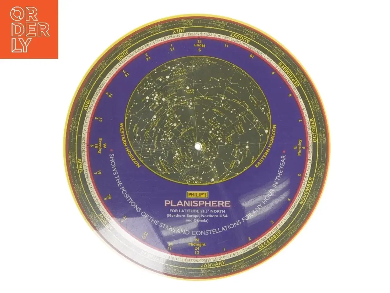 Billede 1 - Planisfære stjernekort fra Philip's af Ukendt (str. Ø  25 cm) (Bog)