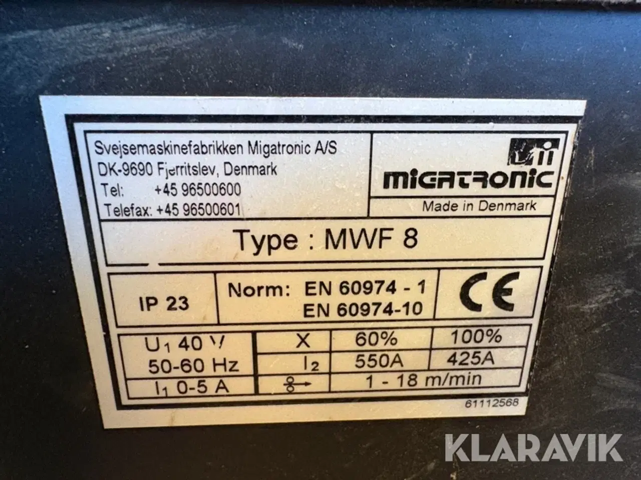 Billede 8 - Svejsemaskine Migatronic MIG 445 mkIII