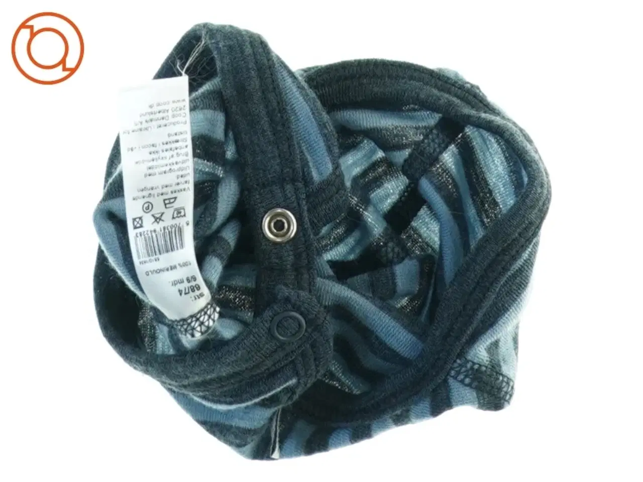 Billede 4 - Blå stribet babyhue (str. 6 til 9 måneder)