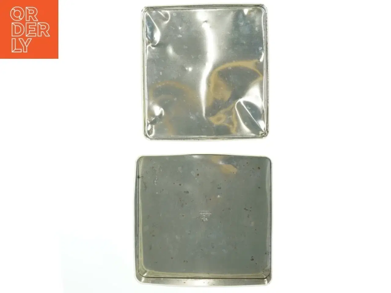 Billede 5 - Antik fransk metal kagedåse fra Massily (str. 22x23x7 cm)