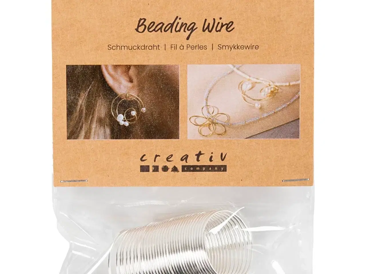 Billede 1 - Forsølvet Smykketråd 1 mm - 2,5 m til Kreative Projekter