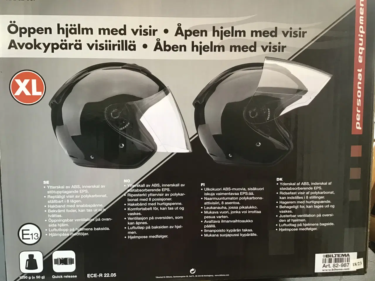 Billede 1 - Knallert hjælm