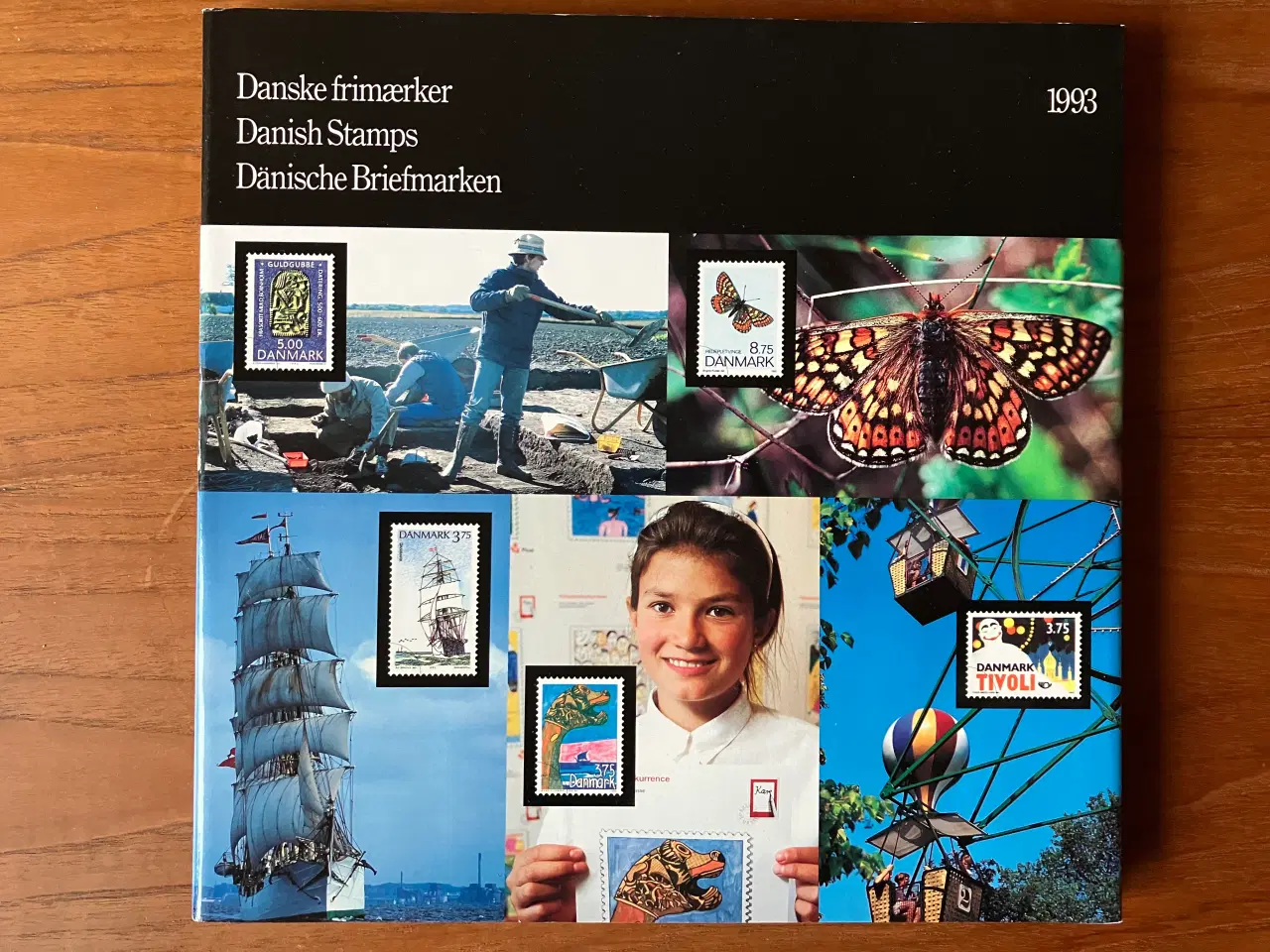 Billede 3 - Danmark Årbøger 1992-1996 med postfriske frimærker