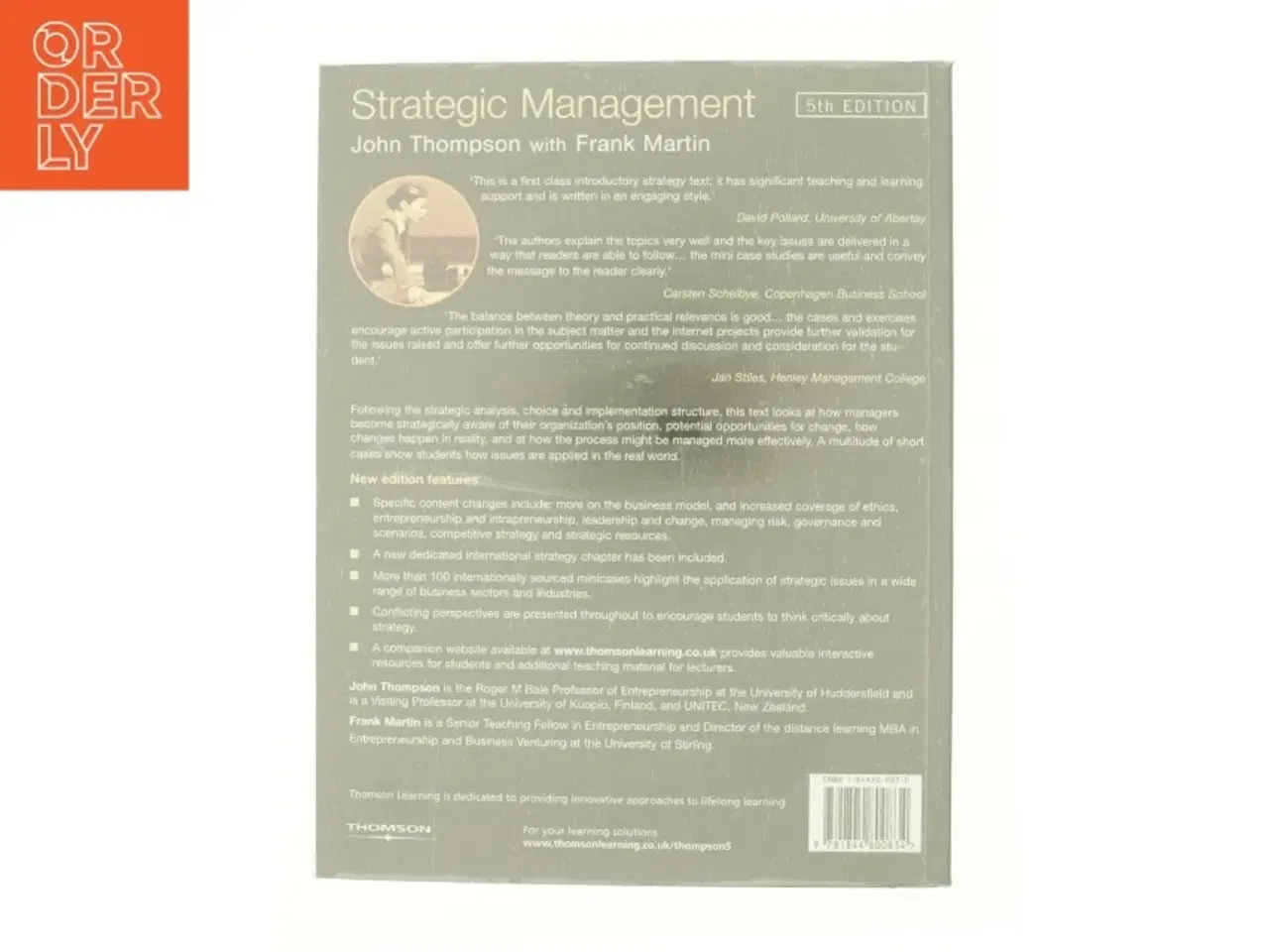 Billede 3 - Strategic Management : Awareness and Change by John Thompson af Thompson, John / Martin, Frank (Bog)