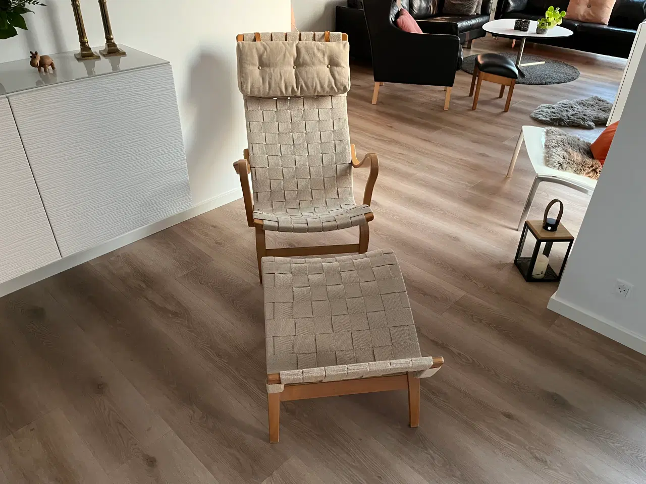 Billede 1 - Bruno Mathsson Mi Pernilla 2 hvilestol m/skammel. 