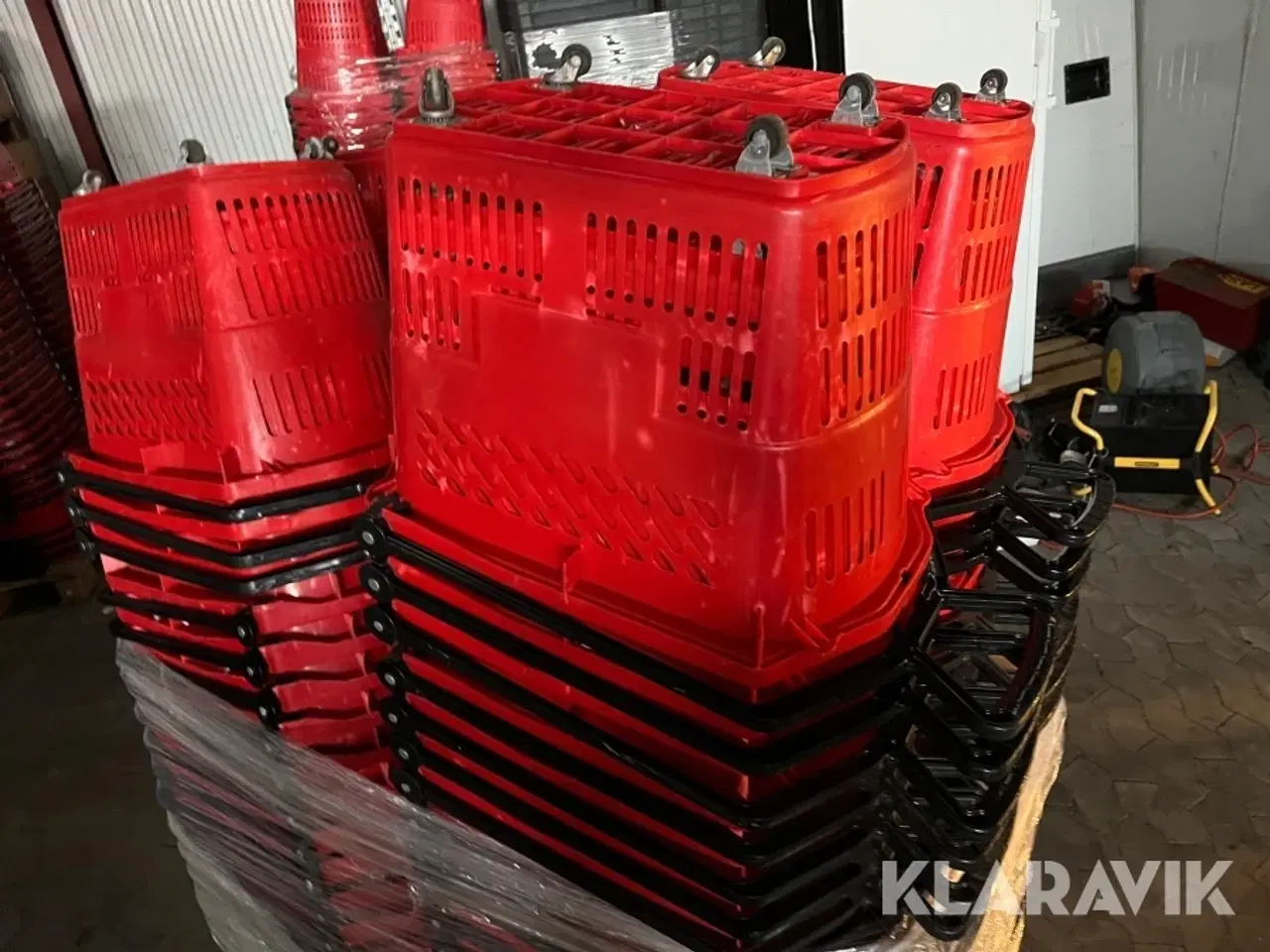 Billede 11 - Indkøbskurve på hjul 1 palle - 110 styk