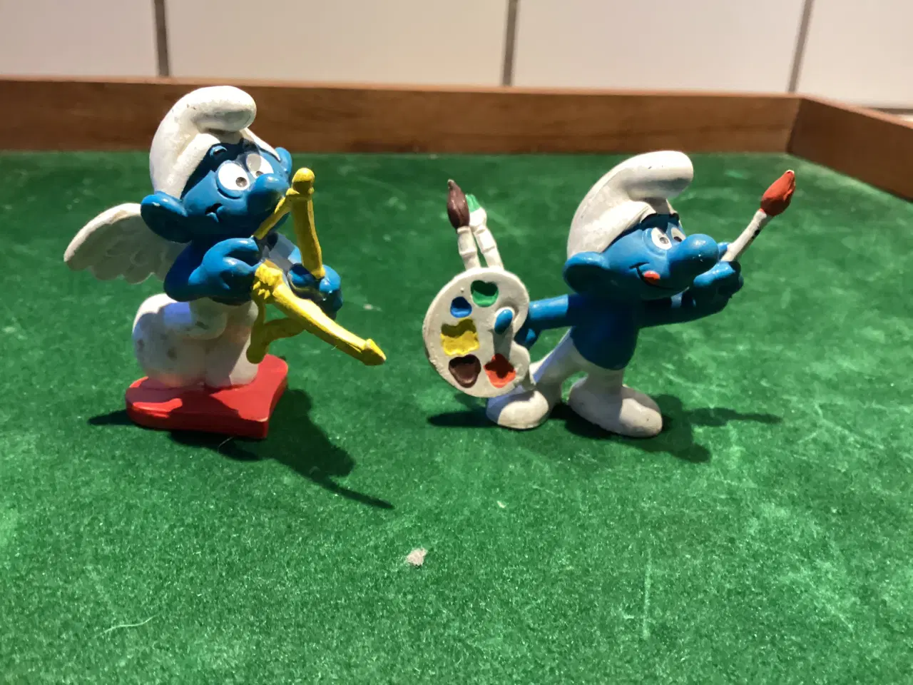 Billede 16 - Smølfer- bamse samt 6 små smølfefigurer