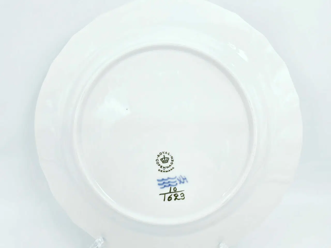 Billede 10 - Blå Blomst Svejfet Frokosttallerken 