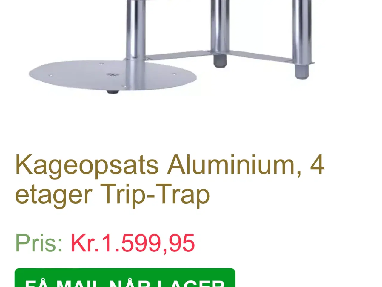 Billede 2 - Kageopsats i aluminium