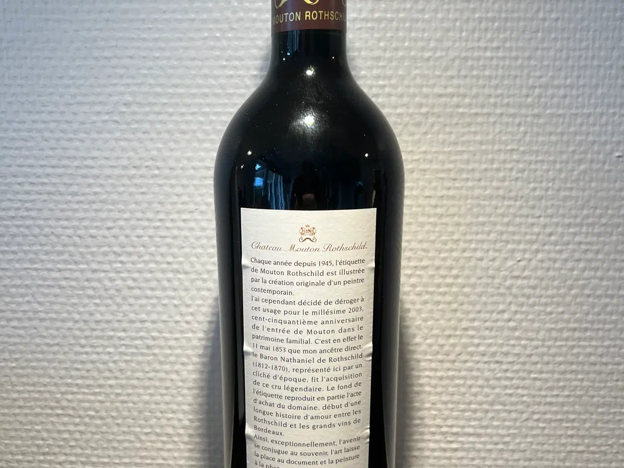 Billede 2 - Rødvin Chateau Mouton Rothschild 2003