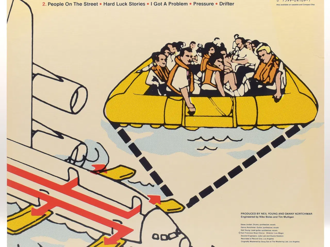 Billede 2 - Neil Young - Landing On Water - CAN 1986 EX/VG+