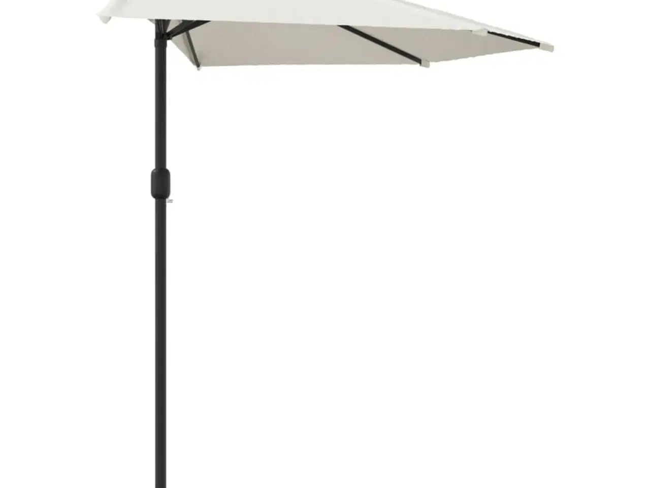 Billede 4 - Balkonparasol med aluminumsstang sandfarvet 300 x 155 cm halv