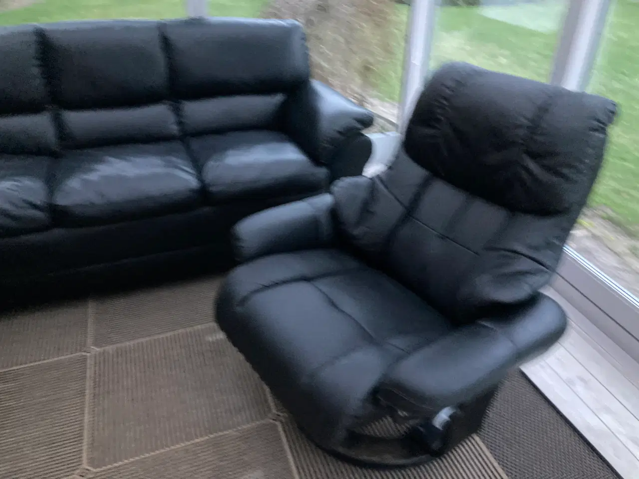 Billede 6 - Læder sofa