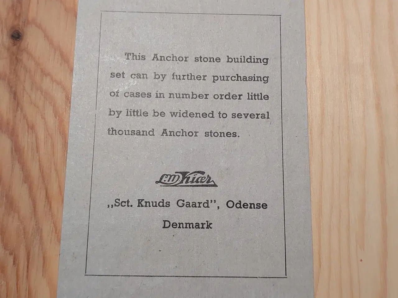 Billede 8 - L-M Kiærs stenbyggeklodser "Sct. Knuds Gaard"Nr 4