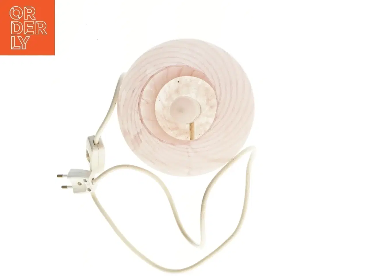 Billede 2 - Murano glasbordlampe, lyserød (str. 19 cm)