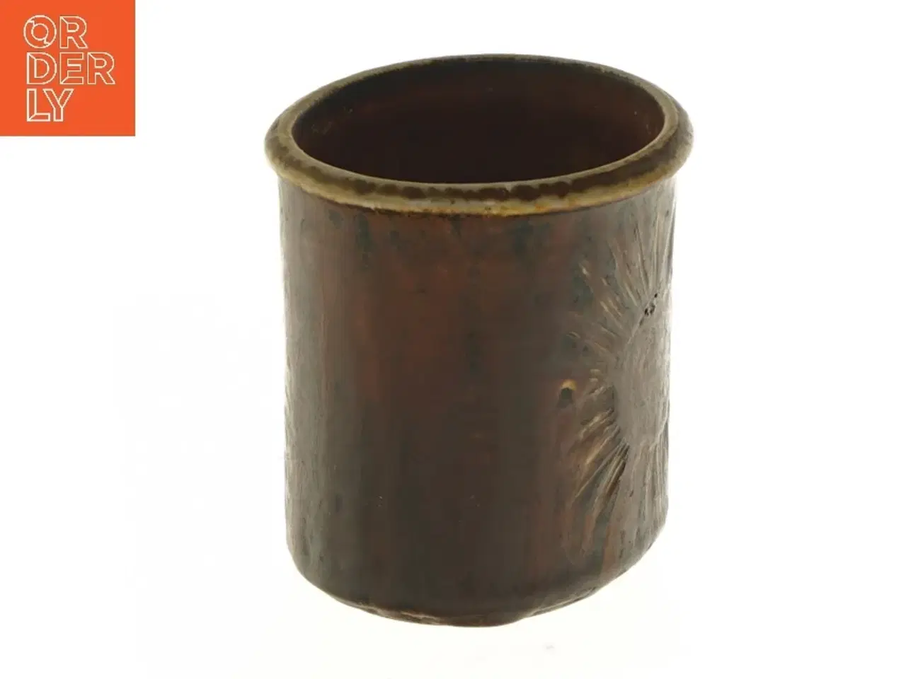 Billede 4 - Keramisk vase med solmotiv fra Søholm (str. Ø 9,5x10 cm)