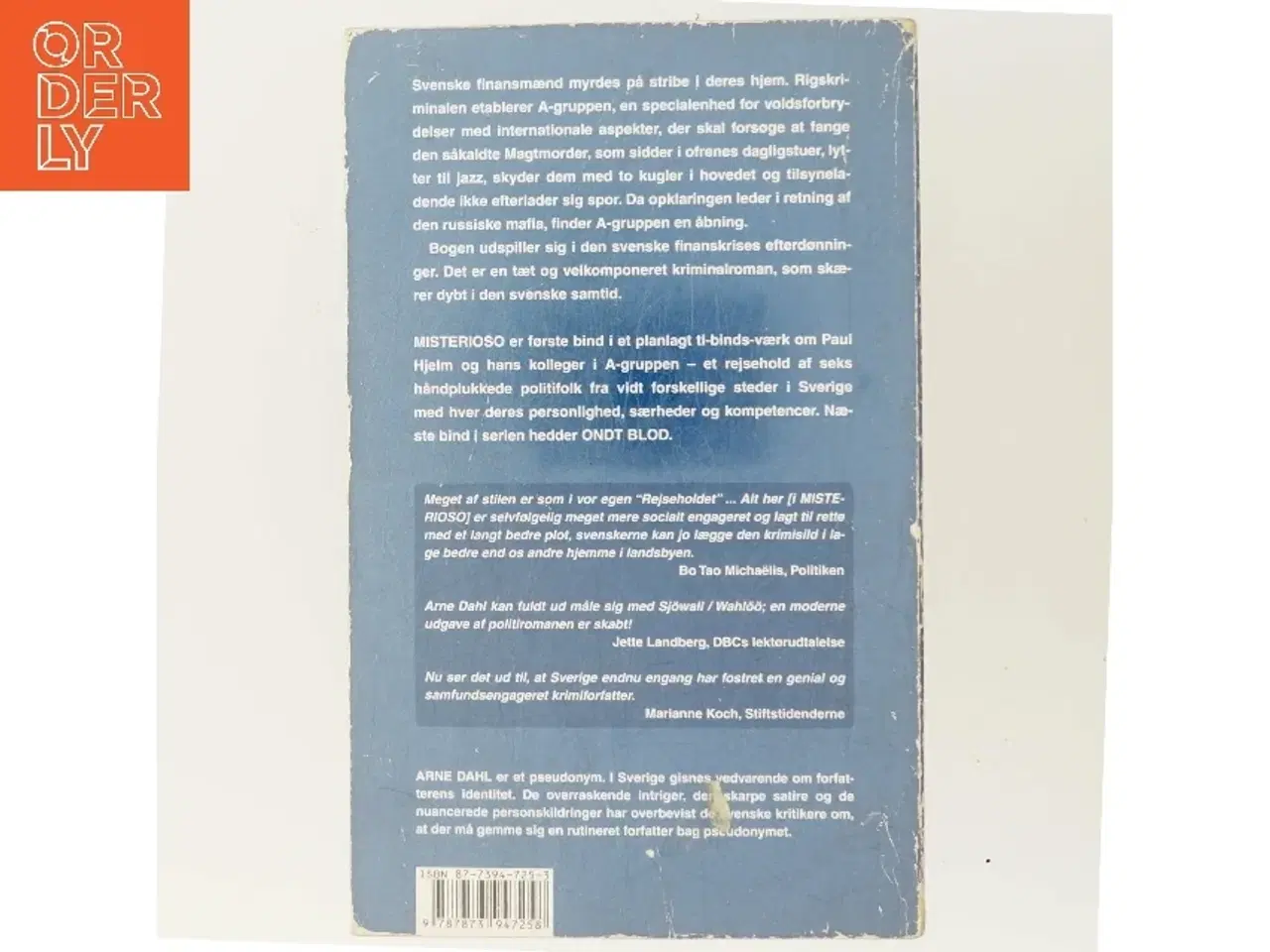 Billede 3 - Misterioso : kriminalroman af Arne Dahl (f. 1963) (Bog)