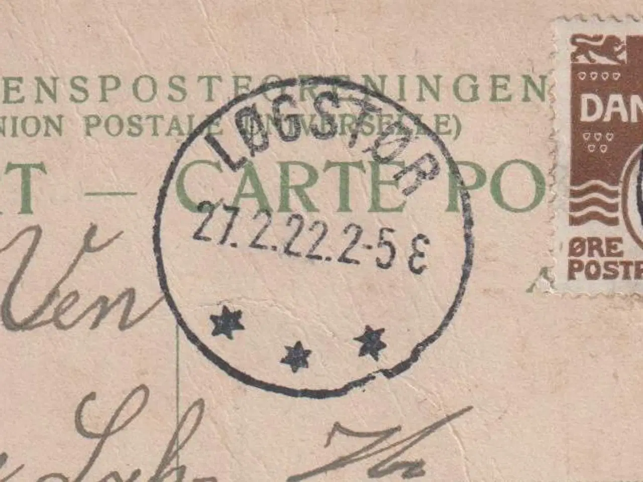 Billede 2 - Gamle frankerede danske postkort