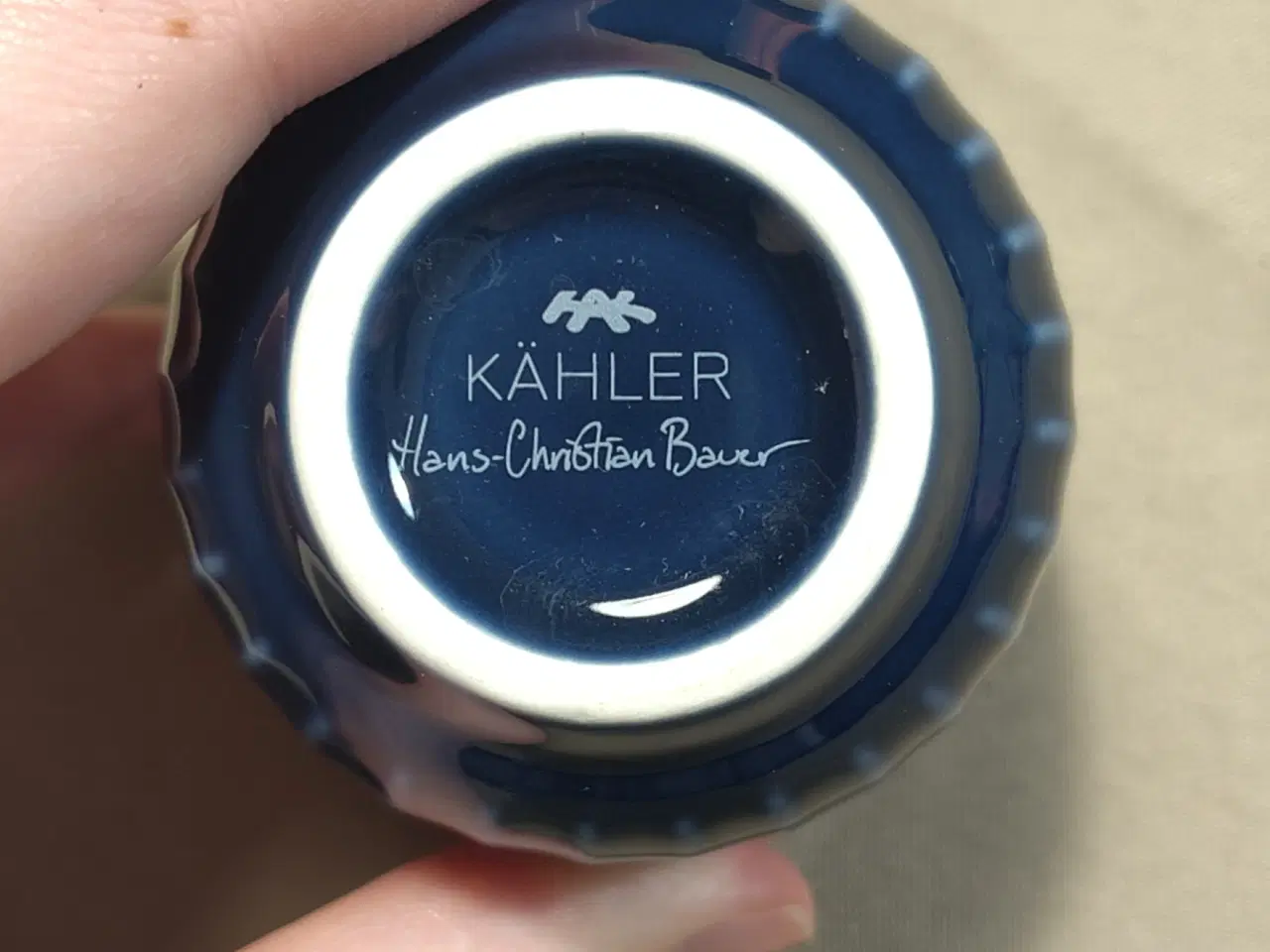 Billede 4 - 6 Kähler espressokopper Indigo blå