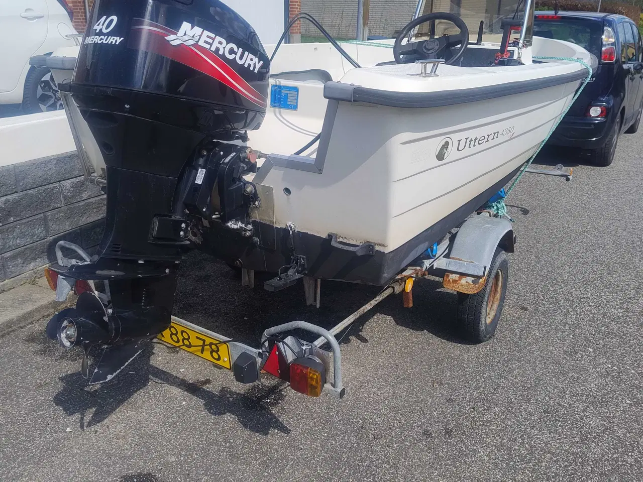 Billede 6 - Båd Uttern 4350m motor og trailer