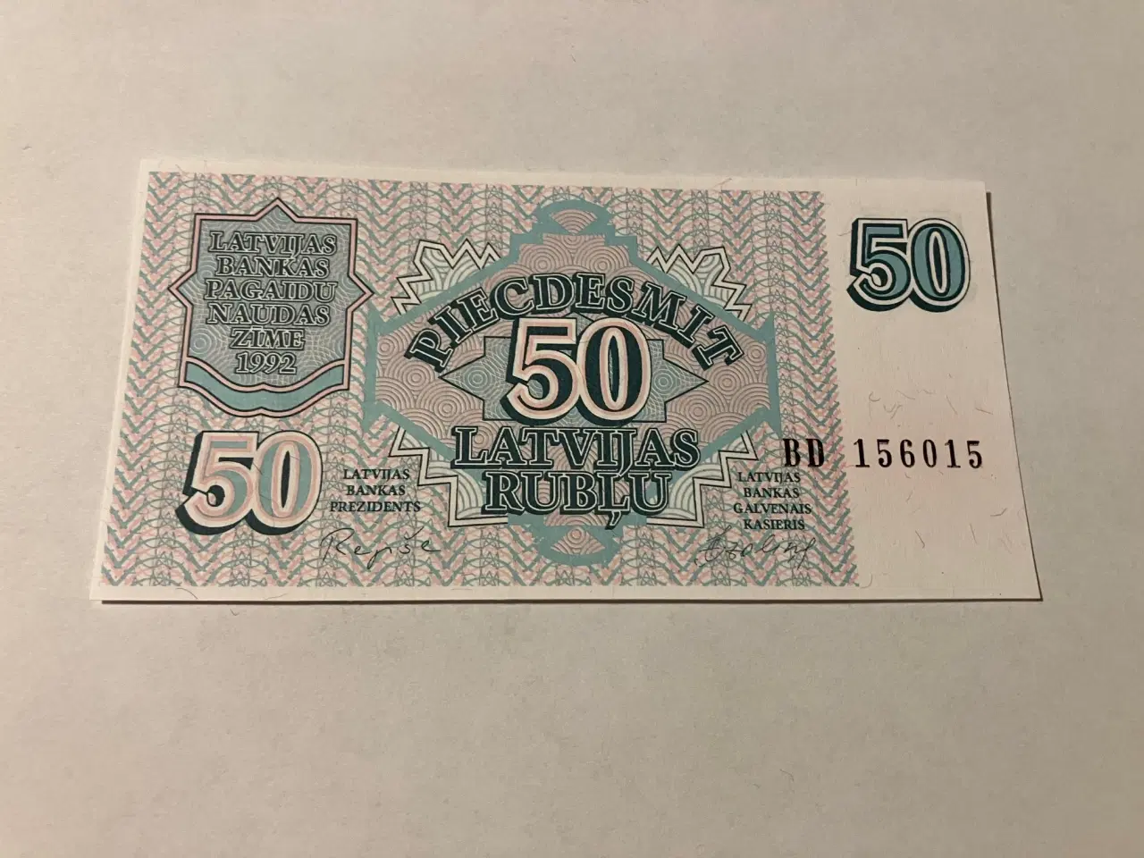 Billede 1 - 50 Rublu Latvia 1992