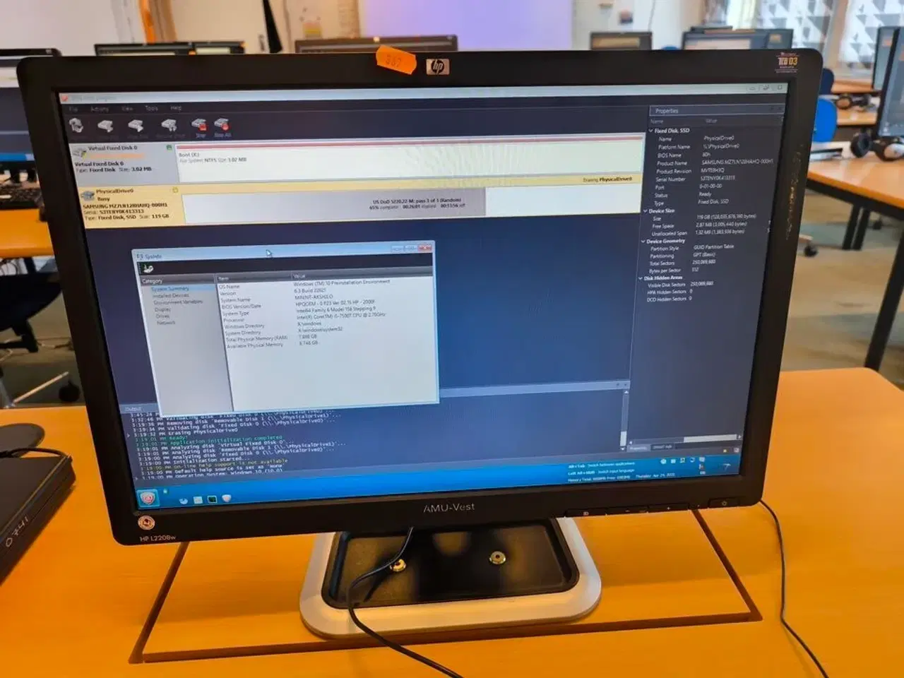 Billede 6 - Skærm 22" m. tastatur HP L2206w (PC medfølger ikke)