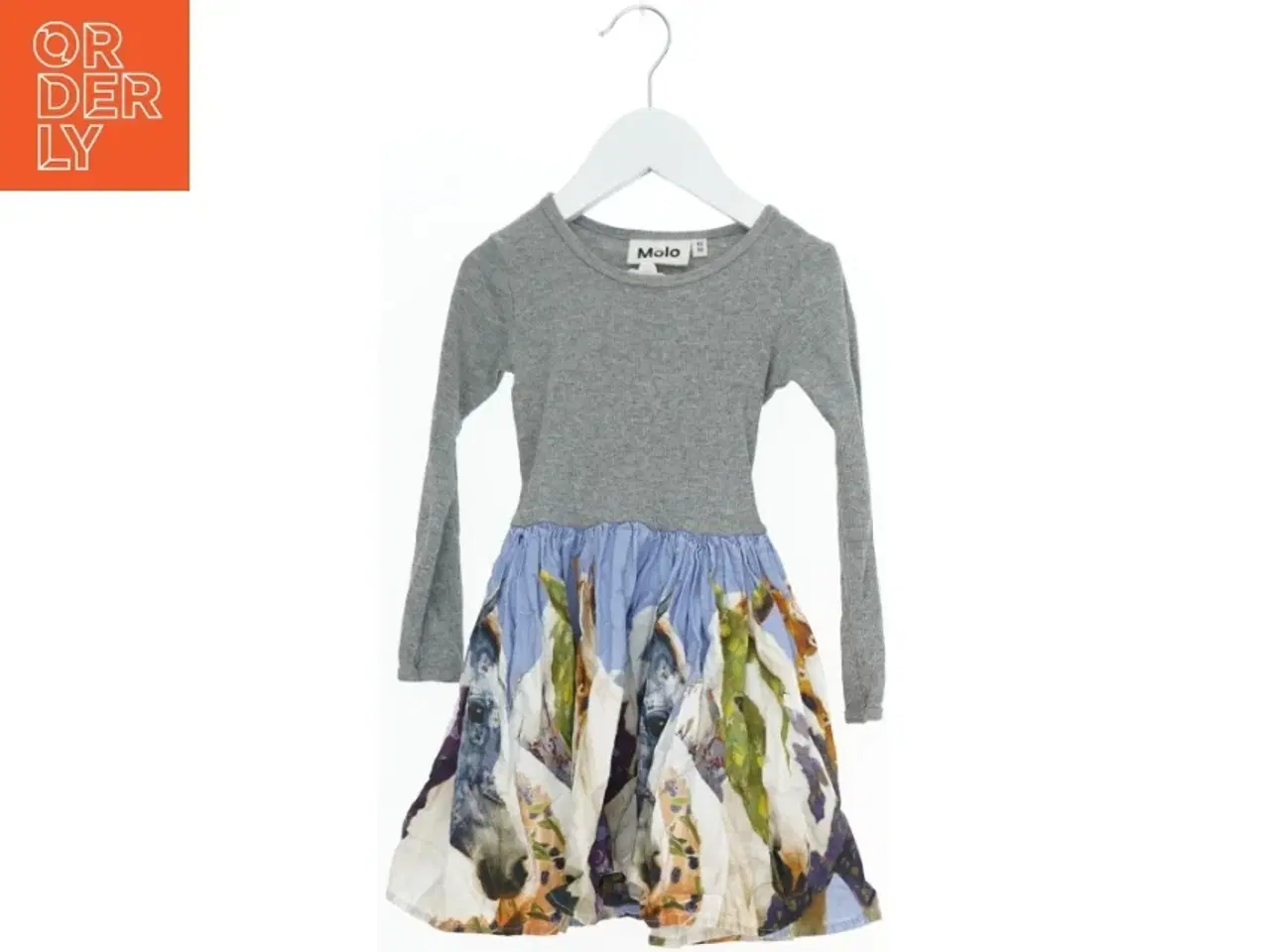 Billede 1 - Langærmet kjole med heste print fra Molo (str. 98)