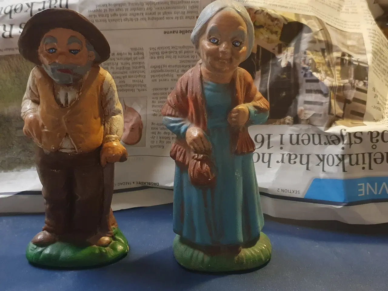 Billede 1 - Keramik figurer ældre ægtepar 