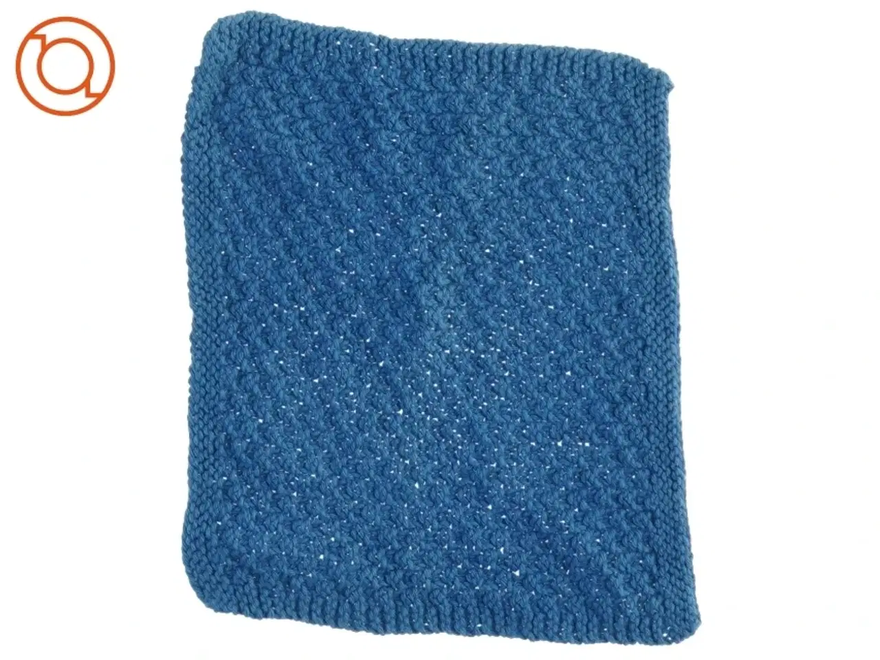 Billede 2 - Strikket blå klud (str. 23 x 18 cm)
