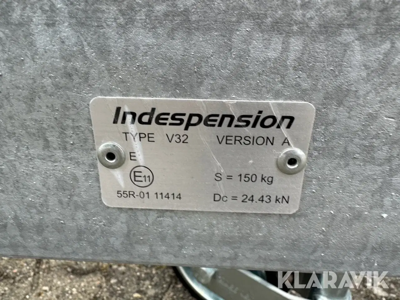 Billede 6 - Trailer til minigraver Indespension V67Z