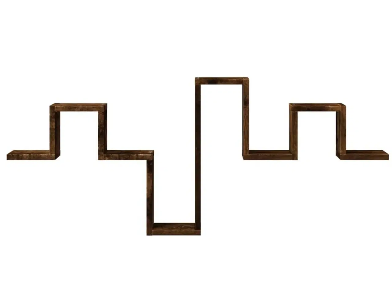 Billede 5 - Væghylde 104,5x10x43 cm konstrueret træ røget egetræsfarve