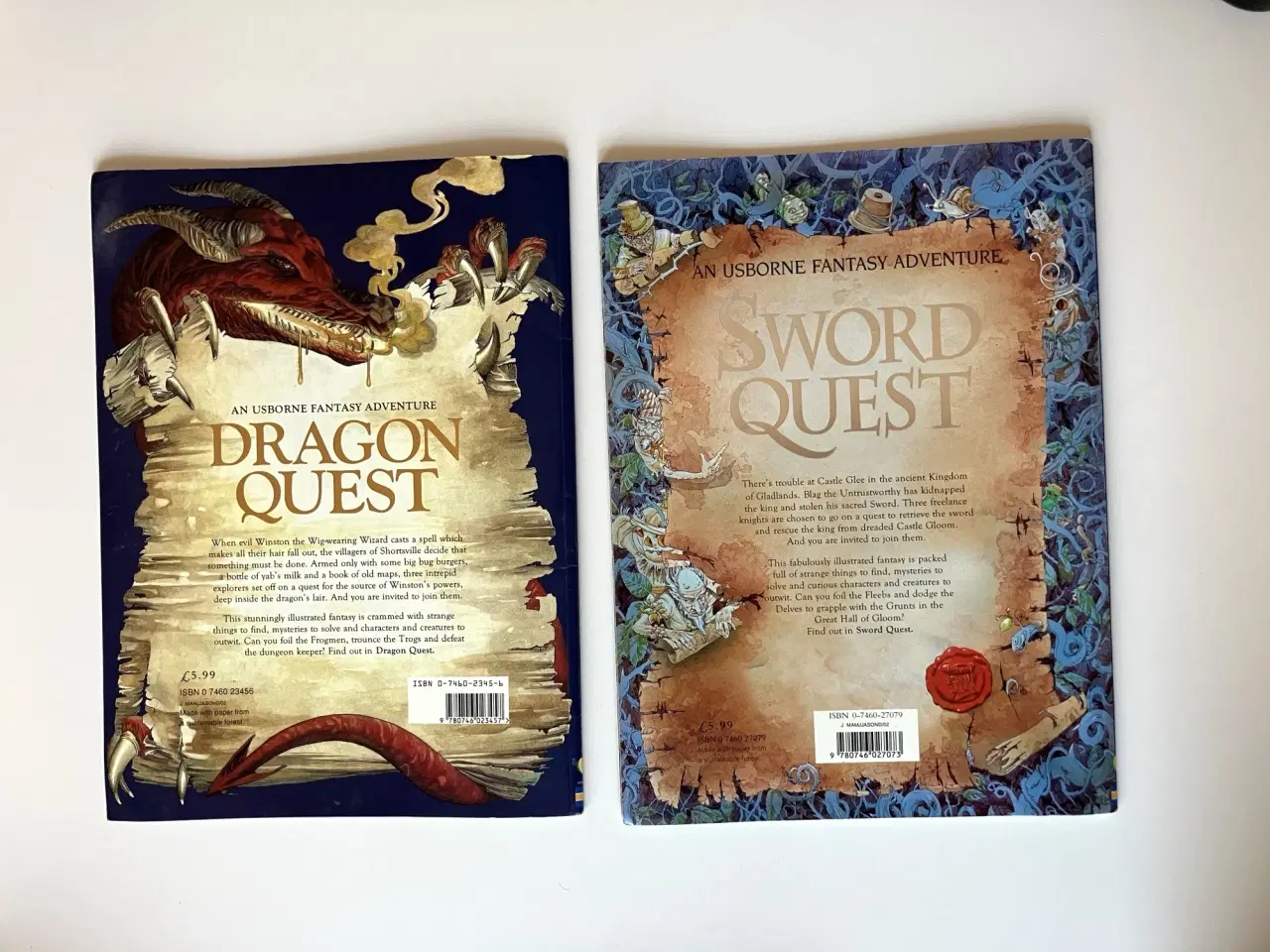 Billede 2 - Dragon Quest + Sword Quest. By Andy Dixon (2 books