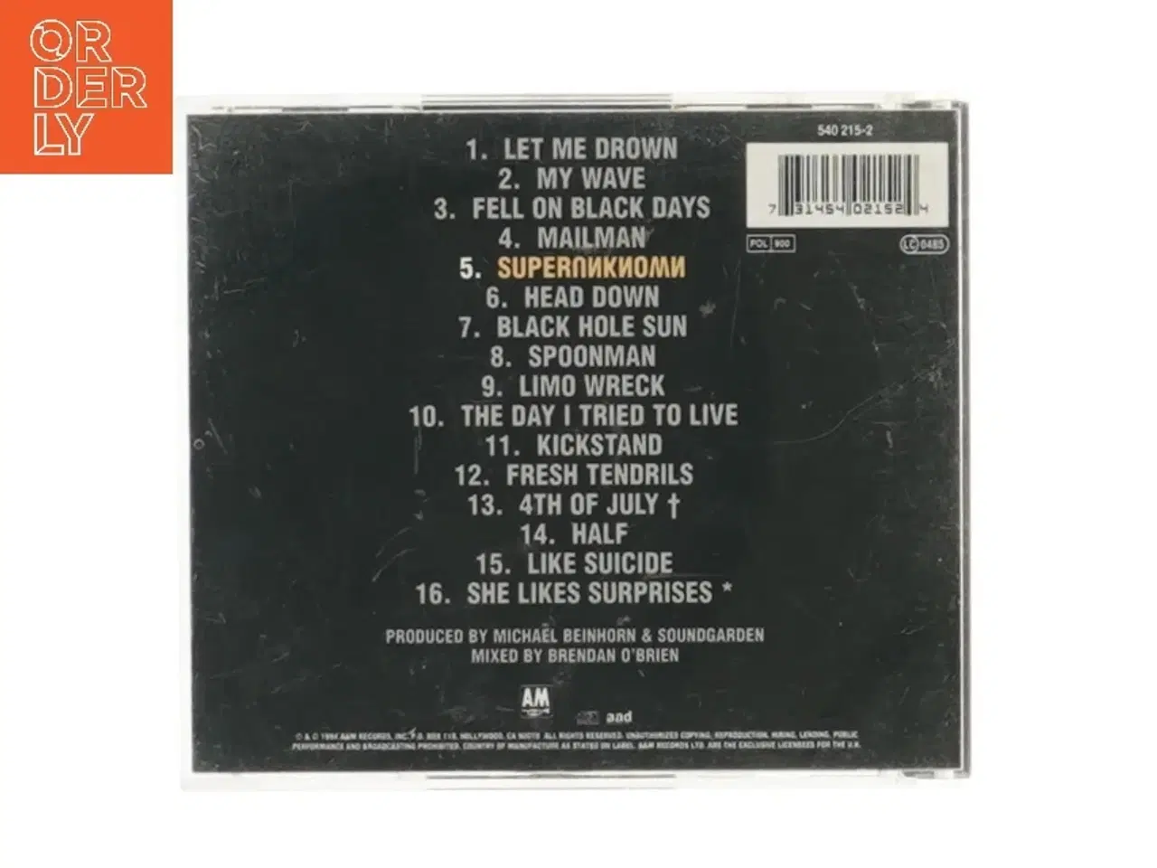 Billede 4 - Soundgarden - Superunknown CD fra Soundgarden