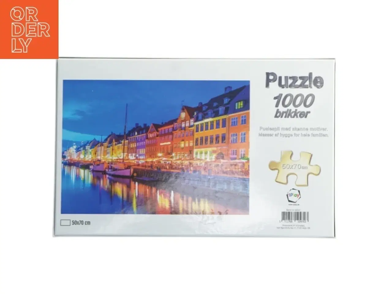 Billede 2 - Nyhavn 1000 brikker puslespil fra 1Play (str. 1000 brikker)