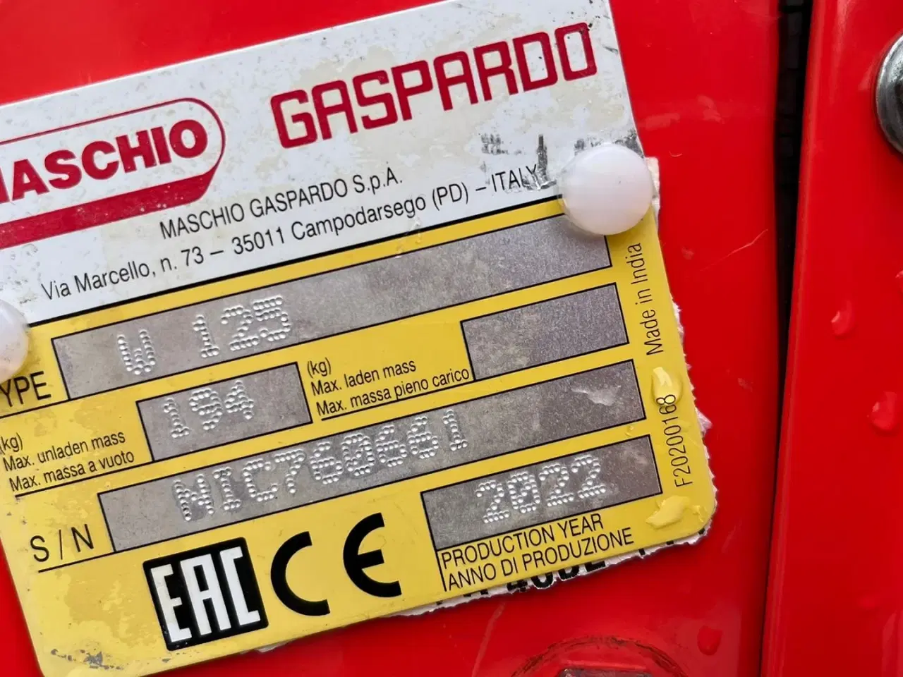 Billede 12 - Maschio W125 fræser DEMO fræser, som er som en fabriksny fræser