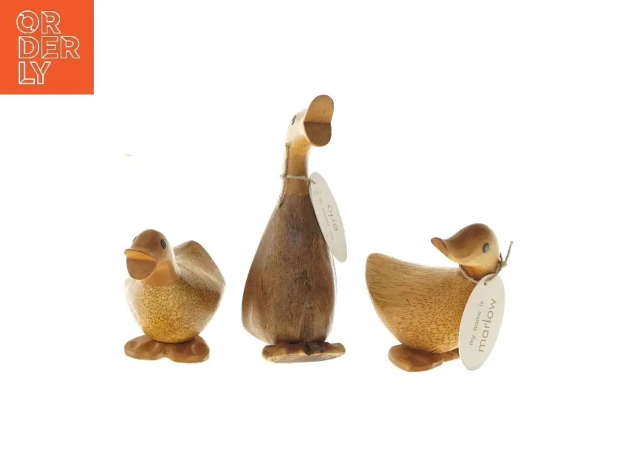 Billede 1 - Træænder dekorationsfigurer fra dcuk by edo (str. 12-18 cm)