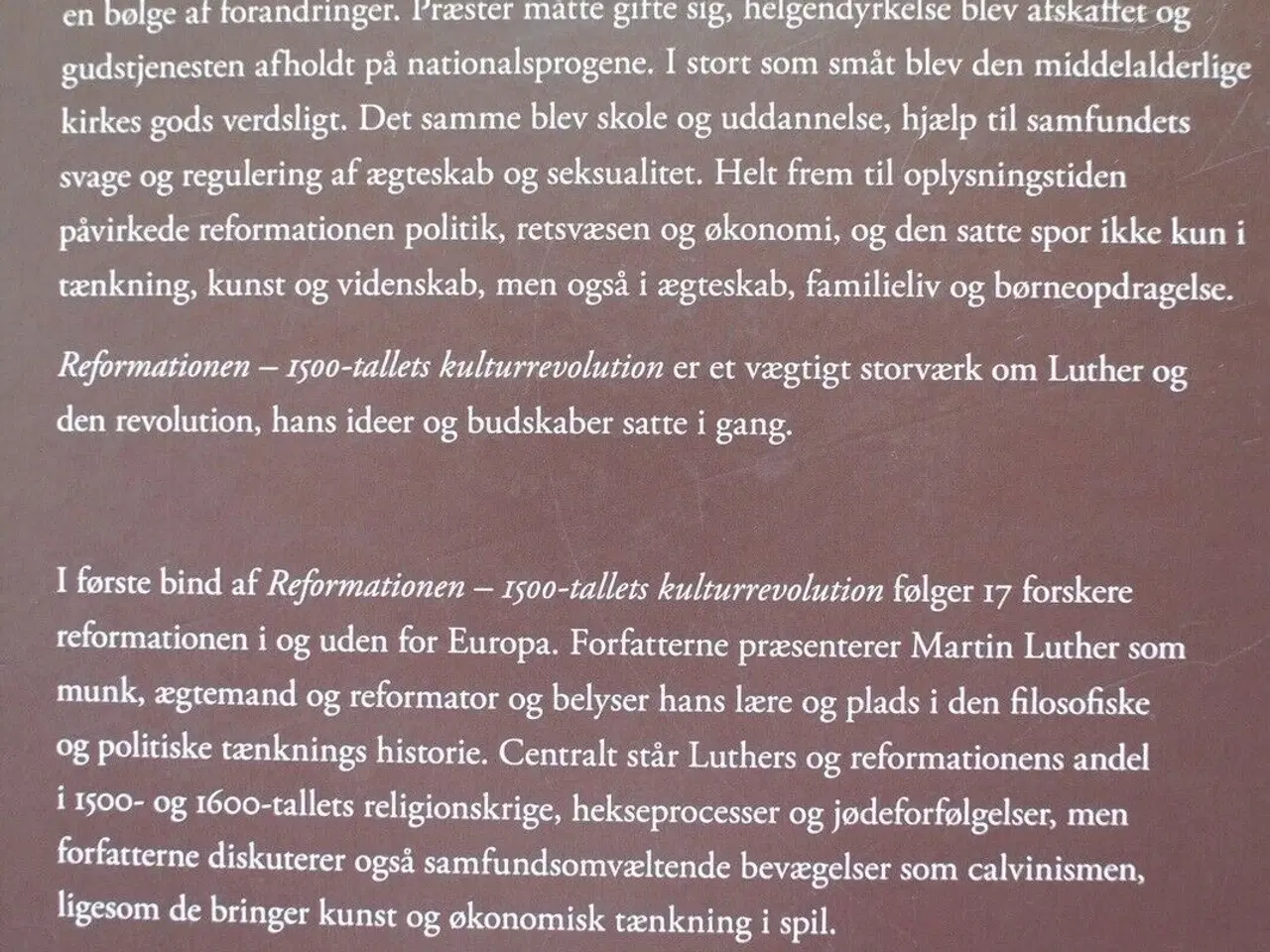 Billede 4 - reformationen 1500-tallets kulturrevolution 1 , re