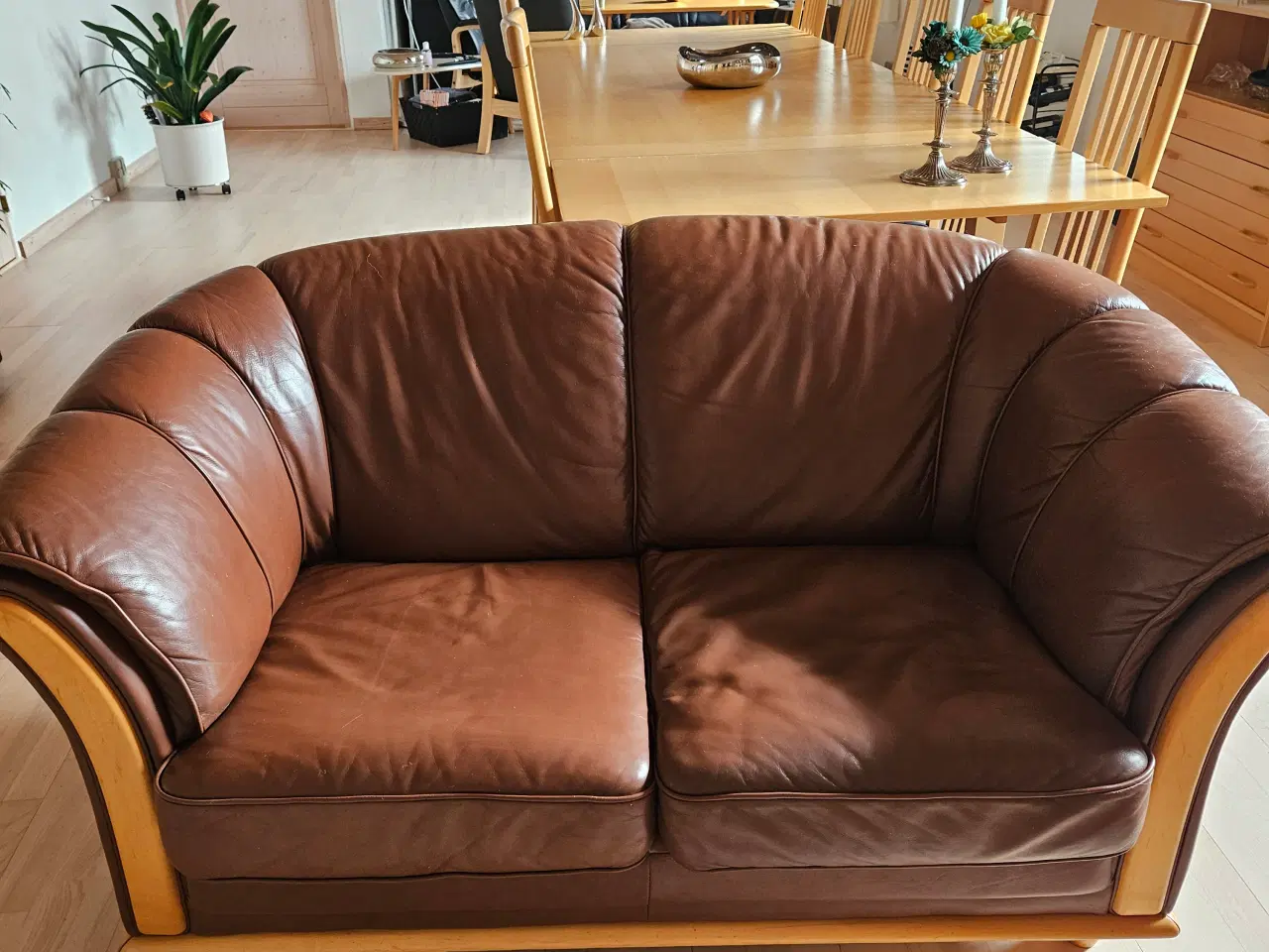 Billede 1 - Sofa-gruppe i okselæder