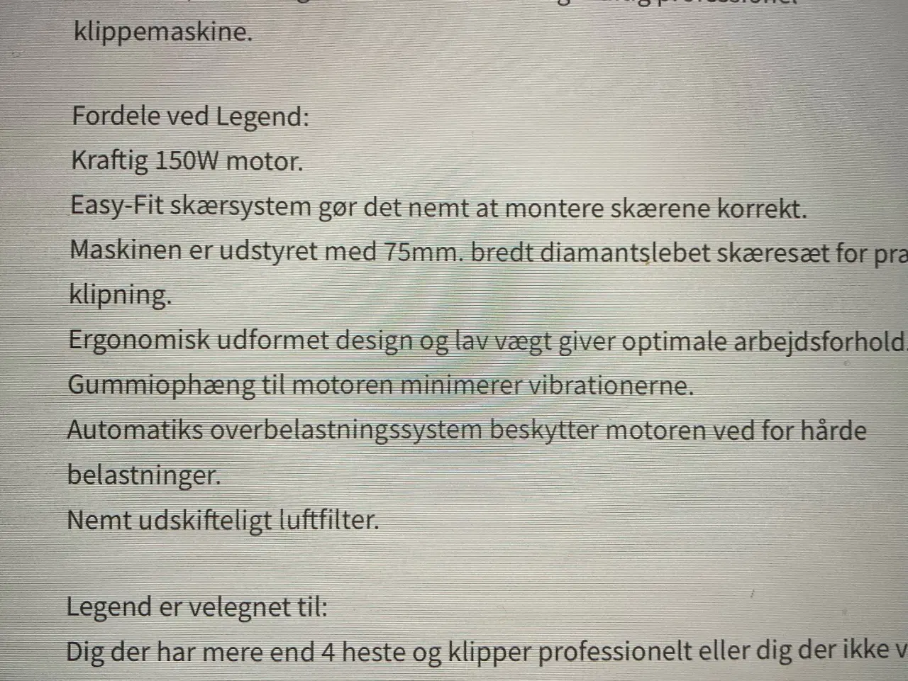 Billede 3 - Lister Legend klippemaskine